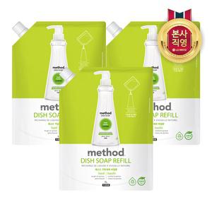 메소드 바질 주방세제 리필 1L x 3개
