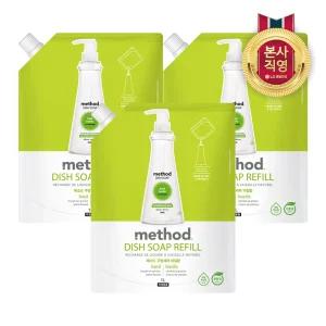 메소드 바질 주방세제 리필 1L x 3개