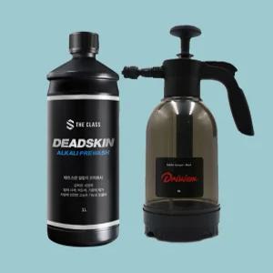 더클래스 데드스킨 알칼리 프리워시 1L+드라이뷰 거품 압축분무기 세트