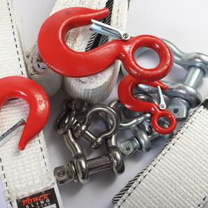 슬링벨트 25mm~100mm(1M~5M) 단조 스텐샤클 아이훅 0.5~4.75톤 실링바 크레인바 리프팅 후크 연결고리 벨트