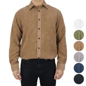 핸써밍 빅사이즈 (95~130 4XL까지) 일자핏 코듀로이 셔츠 6컬러
