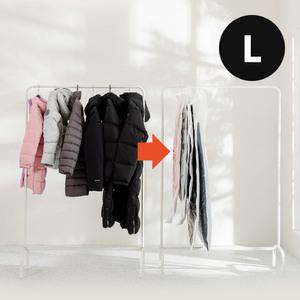 옷걸이 압축팩 롱패딩 겨울 옷 진공팩 L사이즈 [1개입]