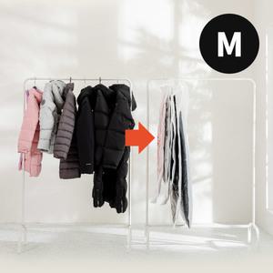 옷걸이 압축팩 롱패딩 겨울 옷 진공팩 M사이즈 [1개입]