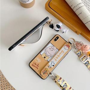 스누피 찰리브라운 피규어 목걸이 손목 스트랩 갤럭시S21+ 루시스윙