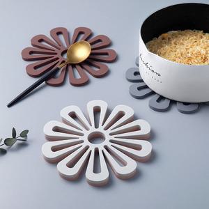 플라워 냄비받침 냄비받침대 실리콘