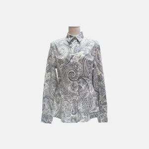 (에트로) 릴리 페이즐리 패턴 긴팔 셔츠