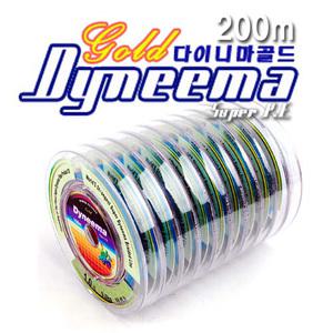 [싸파] 다이니마 골드 P.E 8합 5색 합사줄 - 200M//0.8/1/2/3/4/5/6/7/8/10호 중에서 선택/낚시줄,합사
