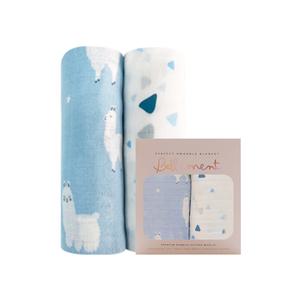 벨몽 뱀부코튼 신생아속싸개, 블루벨 알파카 2pk, 1개,