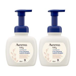 아비노베이비 수딩 릴리프 포밍 워시 샴푸 400ml, 2개+증정(아비노베이비 데일리 로션 30g, 2개)