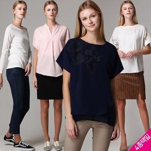 [르오트] 비키 라운드넥 페미닌 블라우스