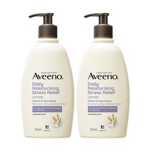 아비노 데일리모이스쳐라이징 스트레스릴리프 바디로션 354ml, 2개+증정(아비노베이비 데일리 로션 30g, 2개)