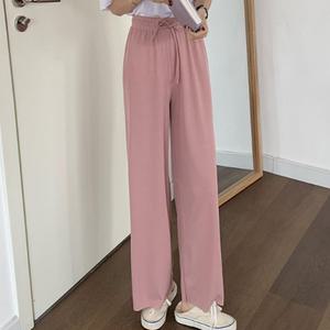 아이스 와이드 팬츠 밴딩 바지 9부 찰랑찰랑 쿨링 냉장고 여름 핑크/그린/블랙/베이지/그레이