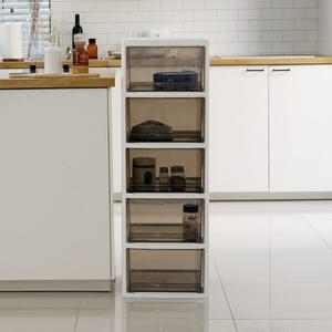 [보노하우스] 맥스 투명서랍장 5단 (투명/다크투명/화이트컬러추가)