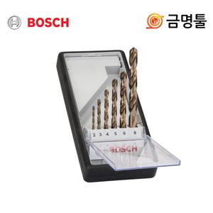보쉬 2607019924 코발트드릴비트세트 6pcs 2-8mm 스텐천공용 케이스포함