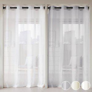 [알뜨리] 쉬폰커튼205 차르르 쉬폰 커텐 거실 안방 작은창 사계절 여름 속커튼 아일렛형