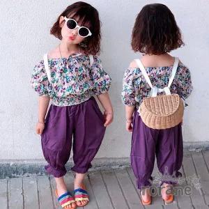 [보리보리/로라네]여름 상하복 아동 바지세트 등원룩