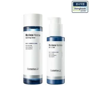 [본사직영] 센텔리안24 마데카 옴므 스킨케어 기초 2종 세트 (수딩 토너 150ml + 올인원 에센스 로션 125ml