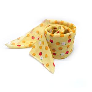 국산 HG17 가제 새콤사과 쁘띠 면 미니 스카프 여성 여자 단체 선물 답례품 패턴