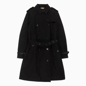 23FW 버버리 더블 브레스티드 블랙 여성 트렌치코트 8069666
