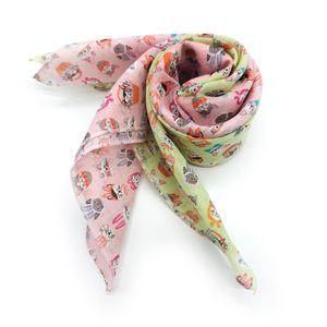 국산 HG23 가제 새침한냥 쁘띠 면 미니 스카프 여성 여자 단체 선물 답례품 캐릭터