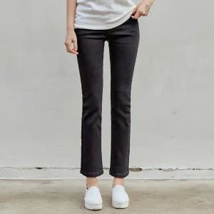 [피핀] 키작/보통/키큰 밴딩 일자핏 블랙진 #76088
