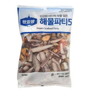 왕중왕 면 해물모듬 해물파전 냉동 만안왕중왕해물파티 800g 냉동해물