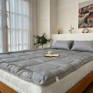 호오라  국산 푹신한 두꺼운 미끄럼방지 침대 이불 패드 요토퍼