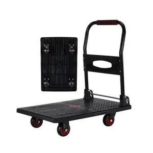 저소음 접이식 핸드카트 특대형 물류창고 마트 사무실 택배 구루