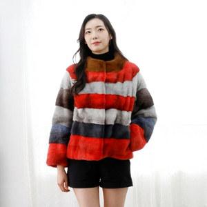 우진모피(WJ)코펜하겐퍼 휘메일풀스킨 호리젠탈 밍크코트(4MT7704)국내생산 본사직영