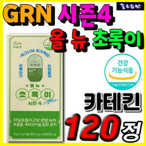 올 뉴 초록이 시즌4 GRN 카테킨 알로에 전잎 한달 남자 여자 단기간 살빼기 뱃살 허벅지 허리 다리 옆구리