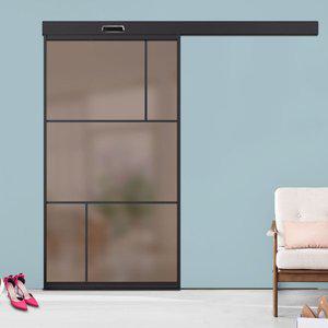 [신세계몰]원슬라이딩 자동 중문 디바이드선택+브론즈사틴 현관 아파트 인테리어 자동문