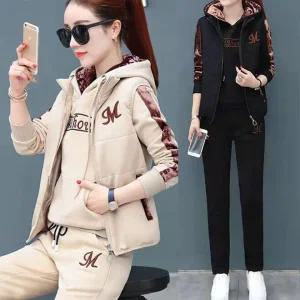 [로즈엘리][3종세트] M레터링 기모안감 트레이닝세트