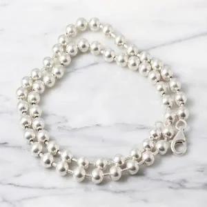 [차차실버]은볼4mm은목걸이군번줄실버줄체인