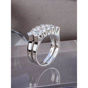 [샤밍주얼리]1부 다이아 쌍지 반지 5개 10개 랩 천연 쌍 가락지 기념일 예물 생일 선물