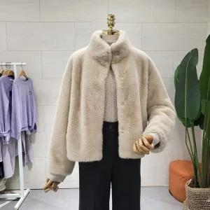 [대구백화점] [에잇컨셉]하이넥 밍크 퍼자켓(C22L1FJ003)