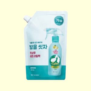 온더바디 발을씻자 풋샴푸 레몬향 리필 500ml