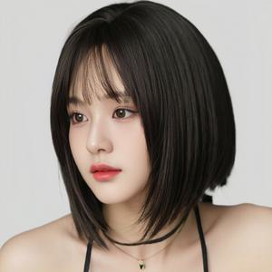 키라비 가발 여성 통가발 단발 머리 숏컷 35cm DTF-140
