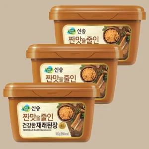 신송 짠맛을줄인 건강한 재래된장 500g X 3개