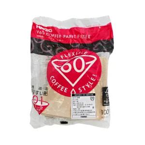 하리오 V60 종이필터 01M 100매 VCF-01-100M/황색/푸드아트