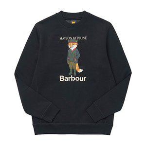 [바버]BARBOUR MOL0559 MOL BK31 바버x메종키츠네 뷰포트 폭스 남성 맨투맨