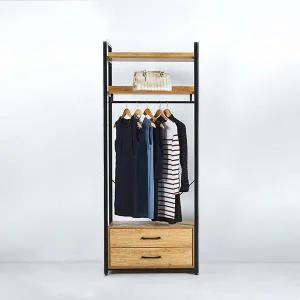 /와이디몰 철제 드레스룸 서랍 행거 800 옷장 선반