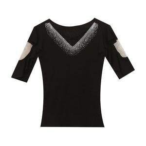 라인 댄스 상의 알레마나 여성 밸리 에어로빅복 라틴 성인레오타드 사교 50대