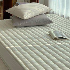 [한스갤러리]코트니 순면 100수 무봉제 알러지케어 고정밴드 침대패드_SS패드