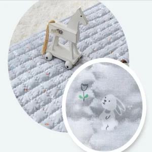 100% 유아 방수요 뮤트 뱀부 래빗 누빔 M사이즈 2종 2컬러 땀 흡수 항균 알러지 케어 신생아 아기 이불