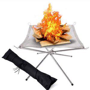 [ETN]초경량 스테인레스 화로대 미니 화로 장착 화롯대 접이식 휴대용 캠핑 메쉬 망사