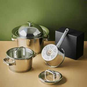 알레보 브리앙 코퍼+316스텐 냄비세트 (16편수+20양수+24곰솥+돔뚜껑+스티머)