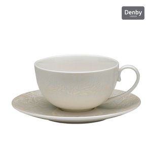 메온셀 덴비 몬순 루실 골드 티 컵 소서 세트