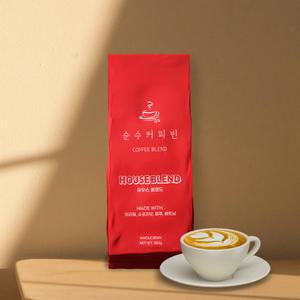 순수커피빈 하우스블렌드 카페 커피원두 500g L005