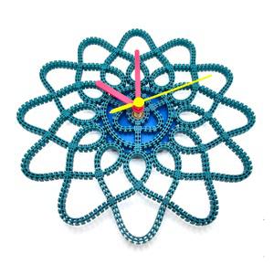 타이블록 조립 교재 DIY키트 워터릴리 연꽃 벽시계 