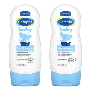 세타필 베이비 아기 바디 워시 샴푸 내추럴 카렌듈라 230ml 2팩